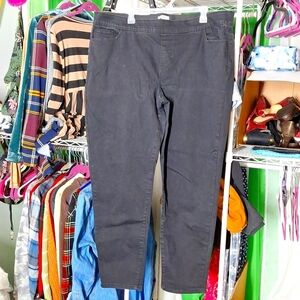 CROFT AND BARROW STRETCHY BLACK JEANS SIZE 20W